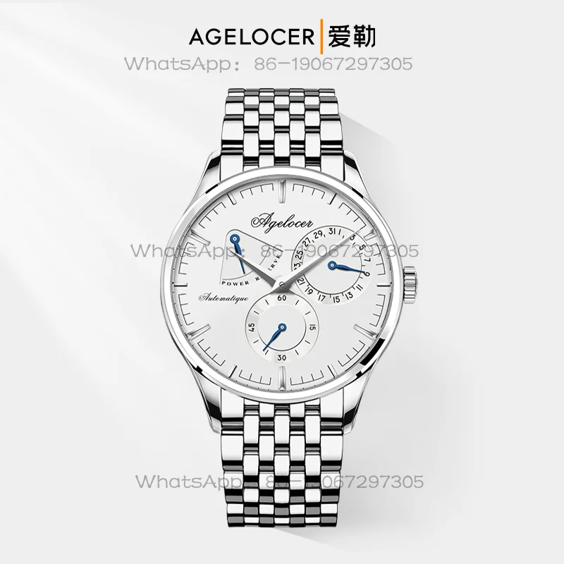 Aile AGELOCER Original Budapest Steel Belt Men's Simple Fashion Mechanical Watch Gift for Boyfriend
Aile AGELOCER Original Budapest Steel Belt Men's Simple Fashion Mechanical Watch Gift for Boyfriend