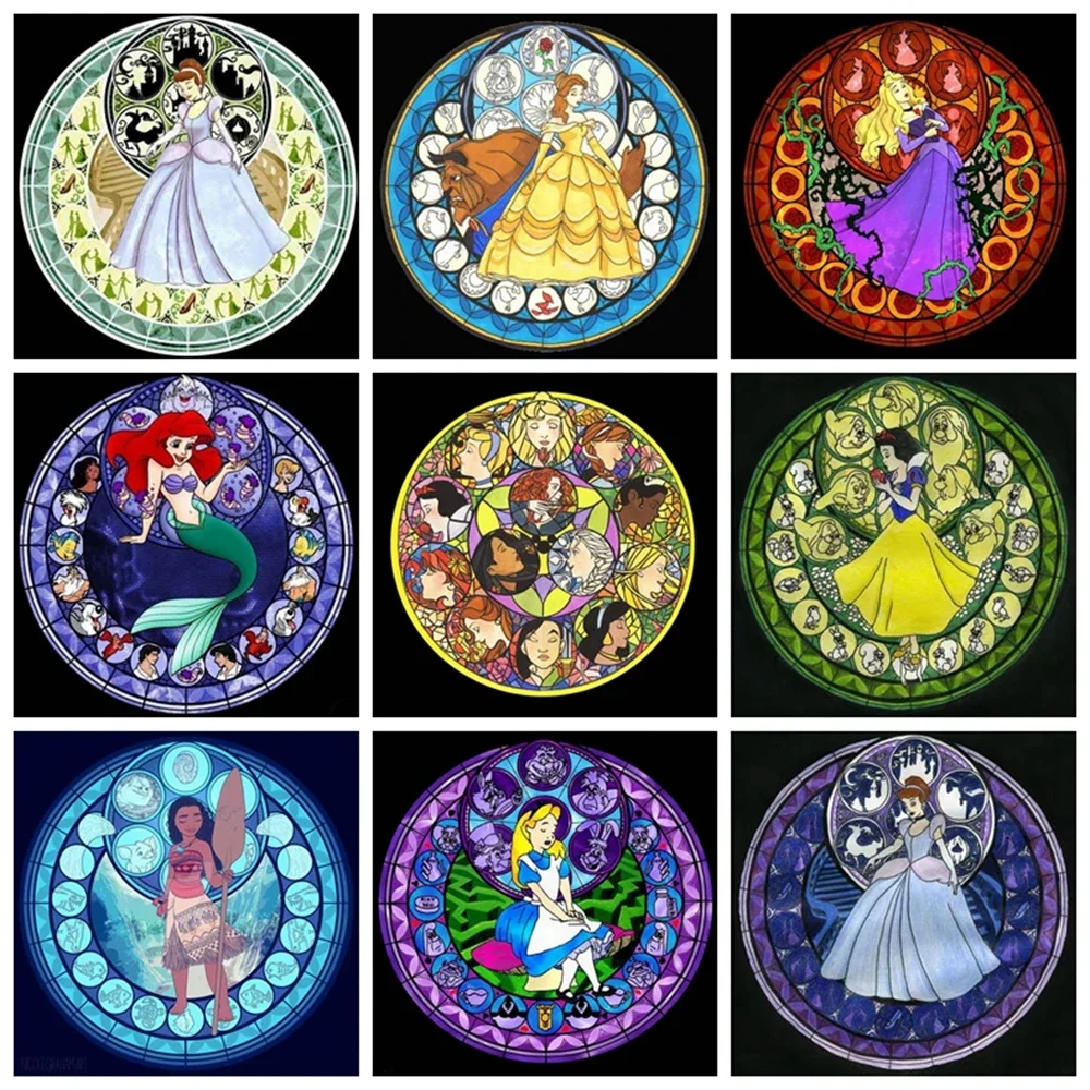 Stained Glass Disney Princess 5D DIY Diamond Painting Embroidery Cartoon Rhinestone Mosaic Cross Stitch Children's Gift 2023 New
Stained Glass Disney Princess 5D DIY Diamond Painting Embroidery Cartoon Rhinestone Mosaic Cross Stitch Children's Gift 2023 New