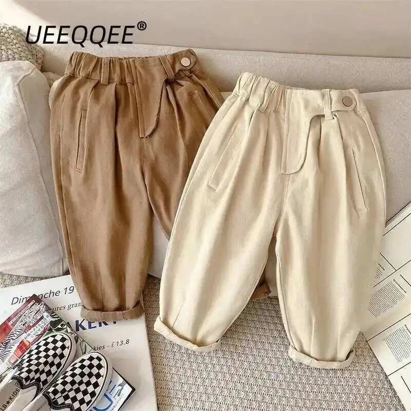 Spring Autumn Children Pants 1-10Y Boys Cotton Spliced Loose Casual Straight Trousers Korean Toddler Wear For Kids Clothing New
Spring Autumn Children Pants 1-10Y Boys Cotton Spliced Loose Casual Straight Trousers Korean Toddler Wear For Kids Clothing New