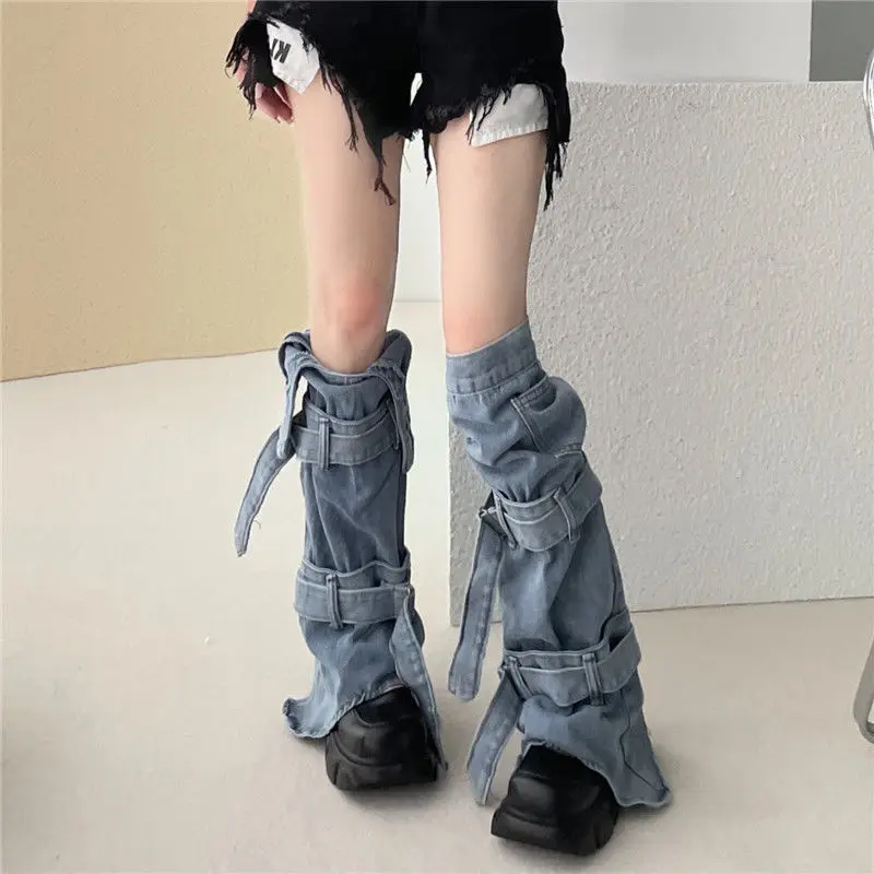 Y2k Knee-high Socks Hip Hop New Denim Leg Covers Fashion Goth Gaiters Legs Warmers Stockings 2000s Aesthetic Accessories Socks
Y2k Knee-high Socks Hip Hop New Denim Leg Covers Fashion Goth Gaiters Legs Warmers Stockings 2000s Aesthetic Accessories Socks