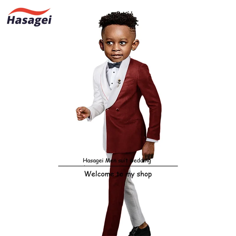 Boys Formal Suit 2 Piece White with Red Double Breasted Blazer Kids Fashionable Wedding Tuxedo
Boys Formal Suit 2 Piece White with Red Double Breasted Blazer Kids Fashionable Wedding Tuxedo
