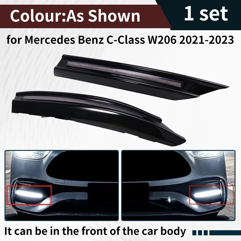 Автомобильные светодиодные дневные ходовые огни, подходящие для Mercedes Benz C Class W206 2021-2023 DRL
Автомобильные светодиодные дневные ходовые огни, подходящие для Mercedes Benz C Class W206 2021-2023 DRL