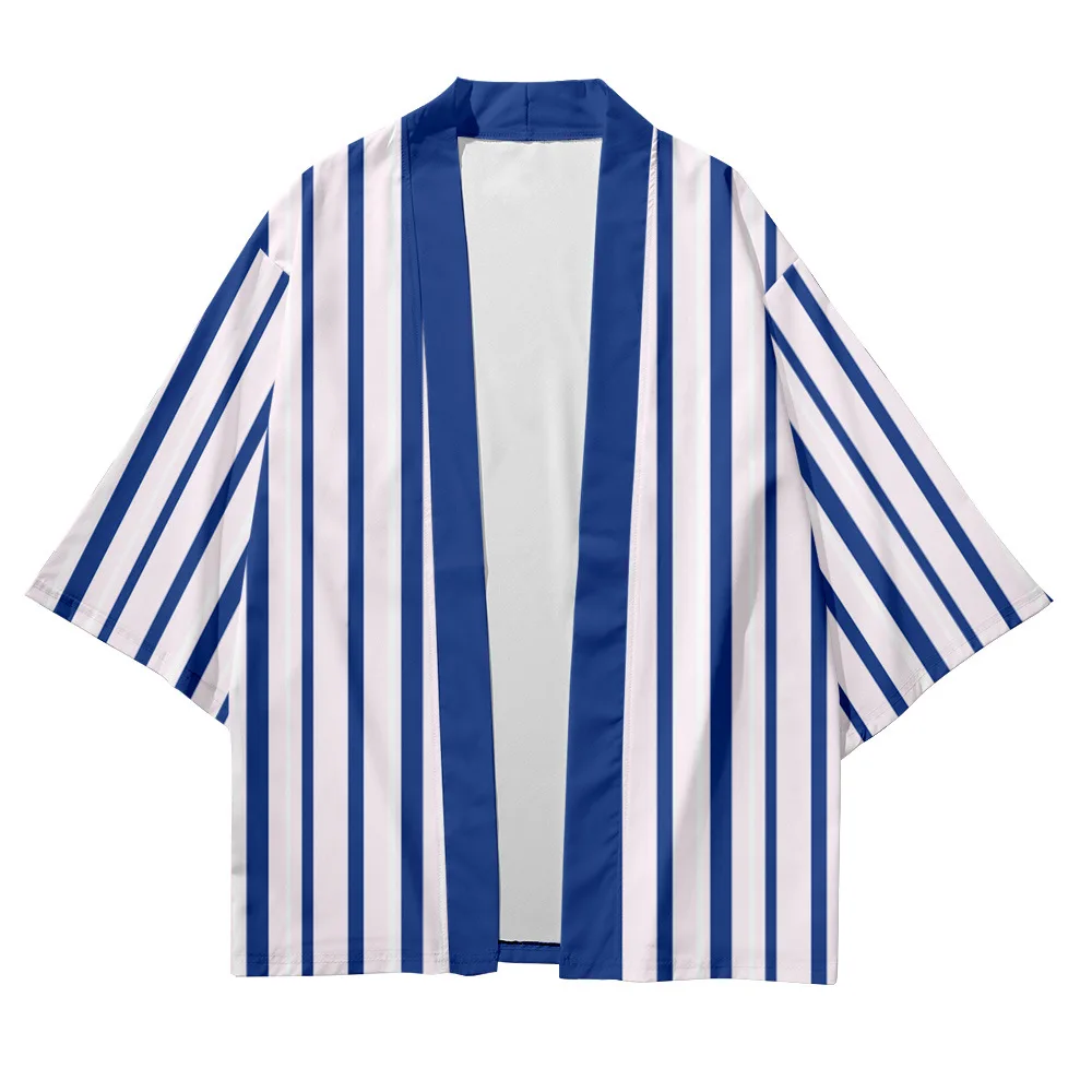 Plus Size XXS-6XL Blue Stripe Loose Japanese Streetwear Cardigan Women Men Harajuku Haori Cosplay Kimono Top Yukata Clothes
Plus Size XXS-6XL Blue Stripe Loose Japanese Streetwear Cardigan Women Men Harajuku Haori Cosplay Kimono Top Yukata Clothes