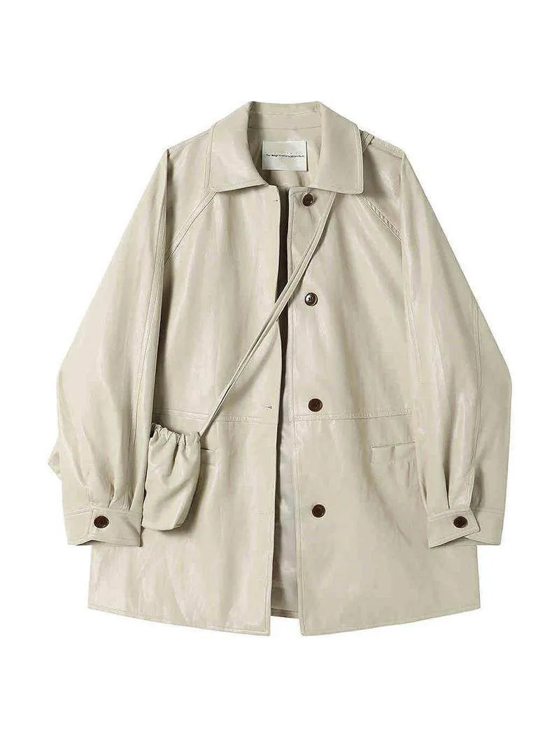 Женская кожаная куртка больших размеров в стиле ретро, модная, стильная, весенняя новинка, с длинными рукавами, отложным воротником, средней длины, пиджак-пальто
Женская кожаная куртка больших размеров в стиле ретро, модная, стильная, весенняя новинка, с длинными рукавами, отложным воротником, средней длины, пиджак-пальто