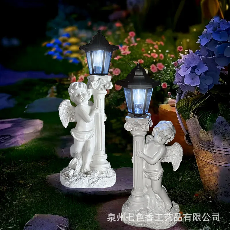 Roman Column Angel Solar Statue European Outdoor Ornament for Courtyard Gate Balcony Garden Waterproof Resin Decor Lamp
Roman Column Angel Solar Statue European Outdoor Ornament for Courtyard Gate Balcony Garden Waterproof Resin Decor Lamp