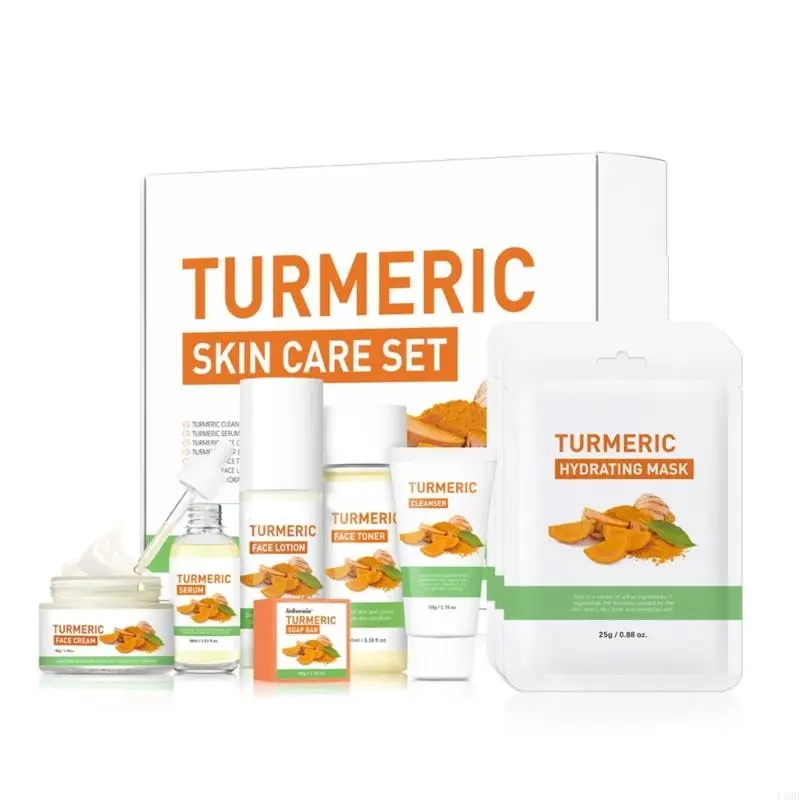 Turmeric Care Products Turmeric Skincare Set Turmeric Soap Cream,Turmeric Serums Hydrating Mask Face Lotion T4MB
Turmeric Care Products Turmeric Skincare Set Turmeric Soap Cream,Turmeric Serums Hydrating Mask Face Lotion T4MB