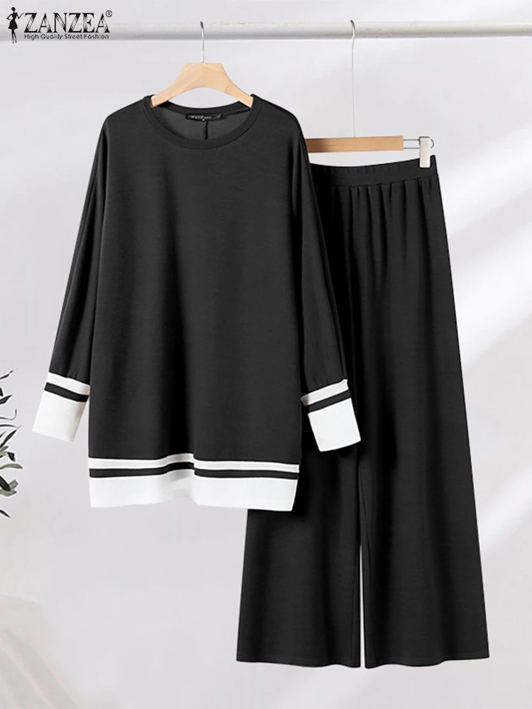 ZANZEA 2025 Spring Tees Outfits Women Knitted Matching Sets Holiday Korean 2pcs Pant Suits Fashion Colorblock Loose Tracksuits
ZANZEA 2025 Spring Tees Outfits Women Knitted Matching Sets Holiday Korean 2pcs Pant Suits Fashion Colorblock Loose Tracksuits