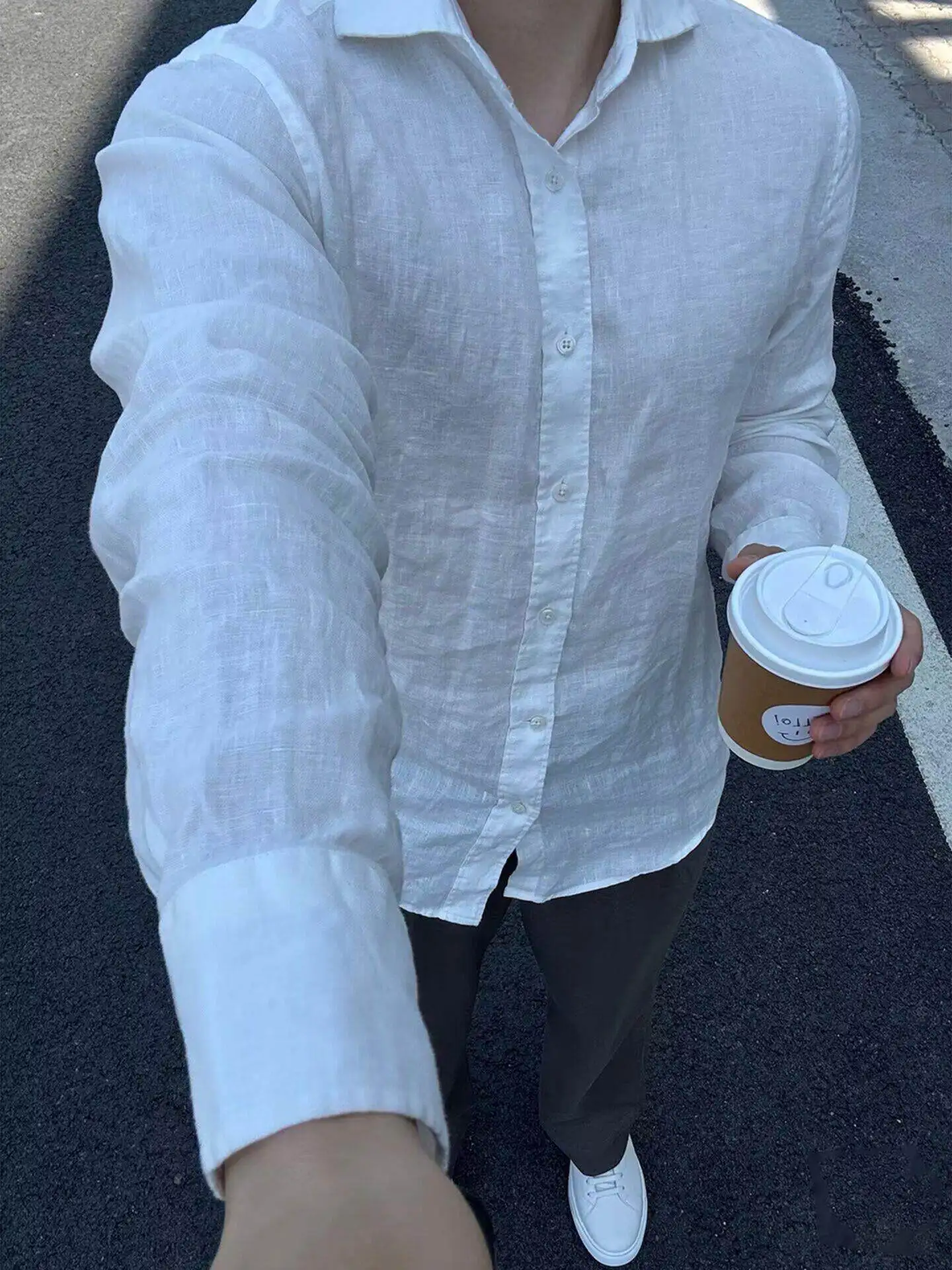 Men's Linen Long Sleeve Shirt Lightweight Sun Protection Outerwear Luxury Sensation White Cotton Linen Shirt Citywalk Neck
Men's Linen Long Sleeve Shirt Lightweight Sun Protection Outerwear Luxury Sensation White Cotton Linen Shirt Citywalk Neck
