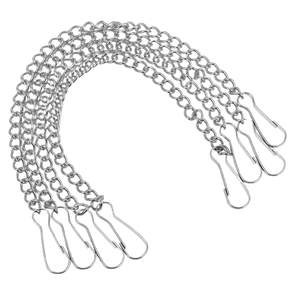 4 Pcs Poster Hanging Flag Chain Baskets Planter Hangers Stainless Steel Chains Holder
4 Pcs Poster Hanging Flag Chain Baskets Planter Hangers Stainless Steel Chains Holder