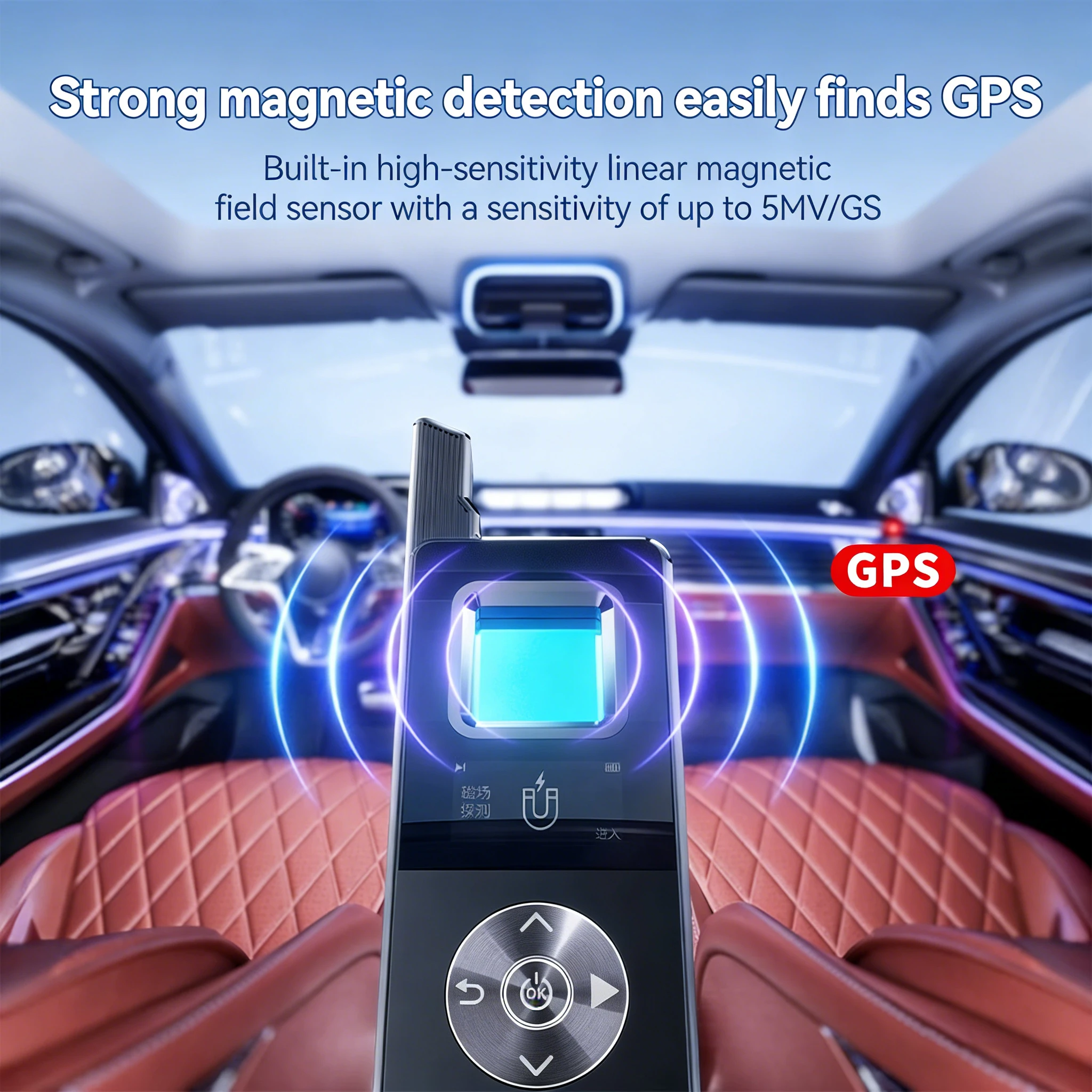 Wireless Signal Detector Infrared Scanner OLED Touch Screen Anti-Eavesdropping Detector GPS Theft Prevention AI Intelligention
Wireless Signal Detector Infrared Scanner OLED Touch Screen Anti-Eavesdropping Detector GPS Theft Prevention AI Intelligention