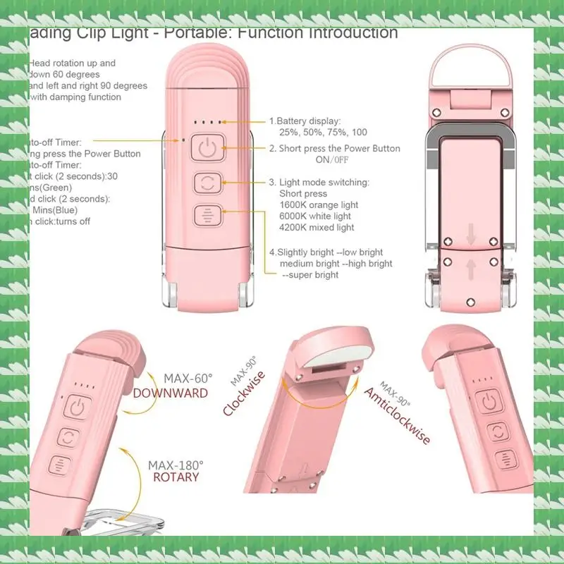 ONCE USB Book Clip Light Folding Reading Light Student Eye Protection Light Desk Lamp Card Light Night Reading Light
ONCE USB Book Clip Light Folding Reading Light Student Eye Protection Light Desk Lamp Card Light Night Reading Light