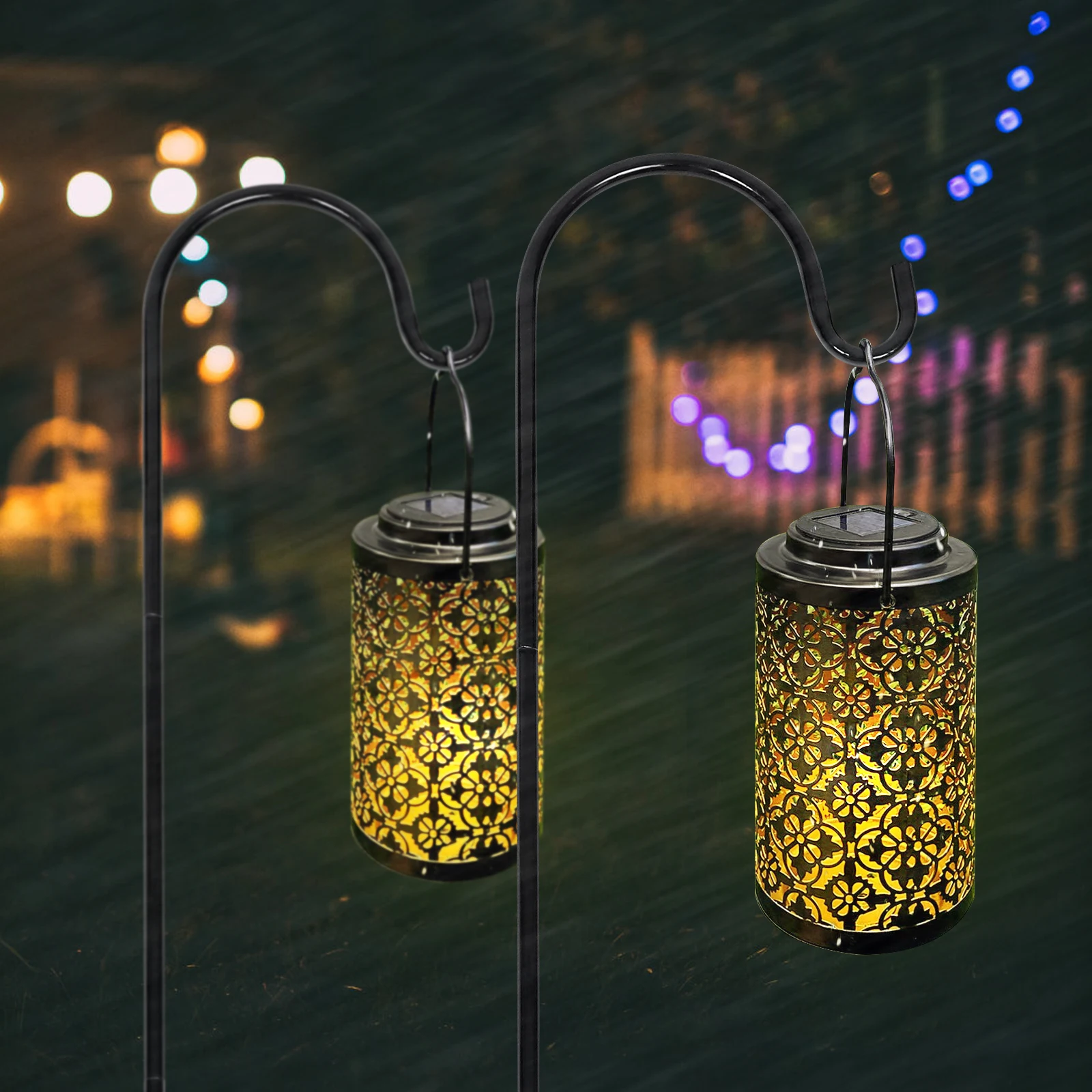 2 pcs Solar Garden Hooks Iron Shepherd Hooks for Outdoor Plants Hangers Retro Sturdy Base Bird Feeder Pole Lanterns Gardening
2 pcs Solar Garden Hooks Iron Shepherd Hooks for Outdoor Plants Hangers Retro Sturdy Base Bird Feeder Pole Lanterns Gardening