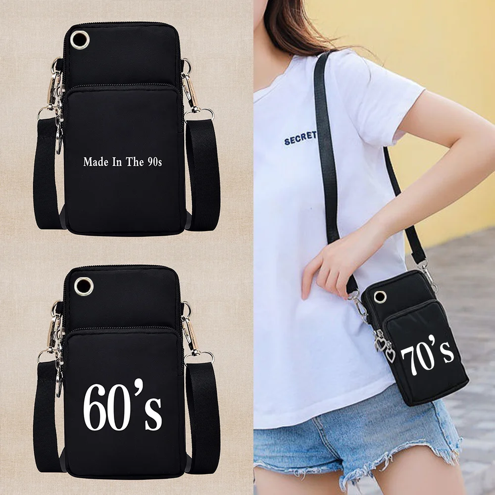 Phone Bag Years Printing with Crossbody Strap and Hand Strap Multiple Zipper Pockets Adjustable Shoulder Strap Commute Outdoor
Phone Bag Years Printing with Crossbody Strap and Hand Strap Multiple Zipper Pockets Adjustable Shoulder Strap Commute Outdoor