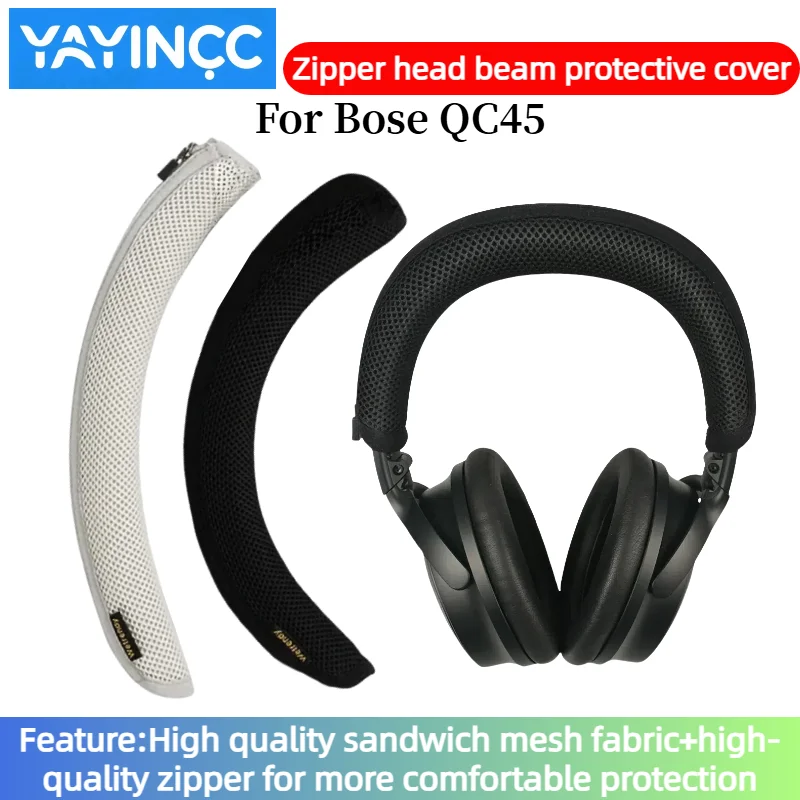 YAYINCC Quality Headphone Head Beam Cover for Bose QC45 earphone Zipper knitted fabric headband protective cover
YAYINCC Quality Headphone Head Beam Cover for Bose QC45 earphone Zipper knitted fabric headband protective cover