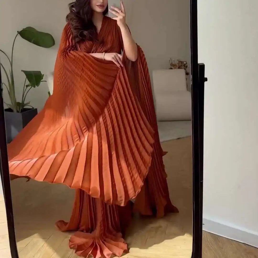 2025 Autumn New Solid Color Bat Sleeve Straightening Waist for Slimming and Long Dress Abaya Ramadan Dubai Luxury Islam Elegant
2025 Autumn New Solid Color Bat Sleeve Straightening Waist for Slimming and Long Dress Abaya Ramadan Dubai Luxury Islam Elegant