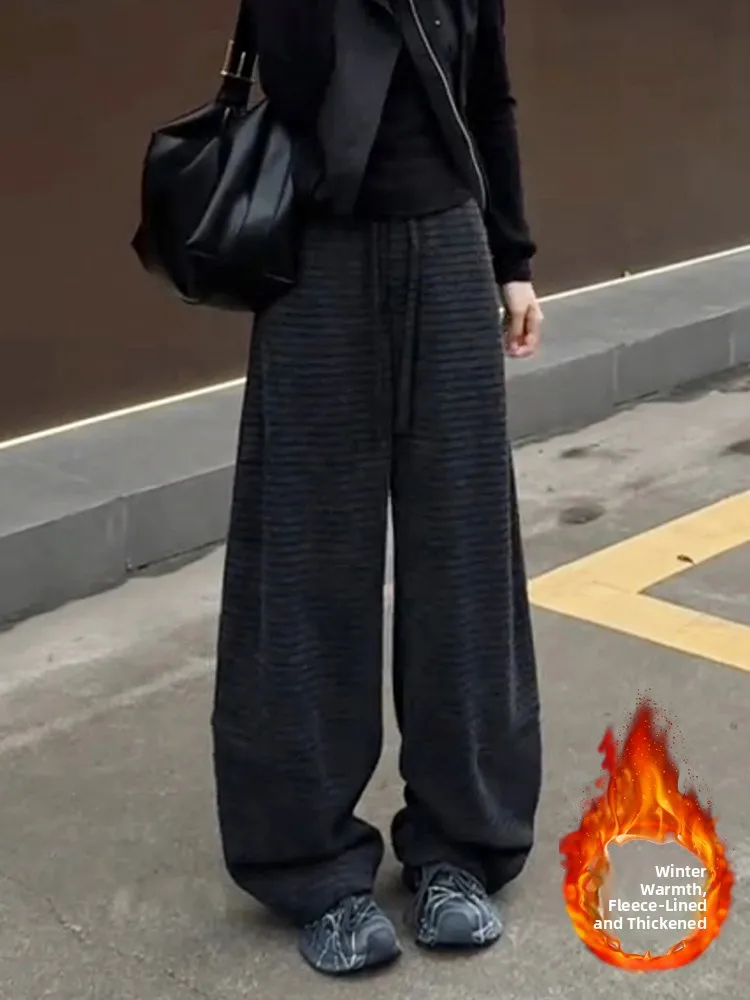 High Waist Fce Lined Tweed Straight Leg Pants Women's Lazy Sle Knife Casual Trousers Korean Commute Sle
High Waist Fce Lined Tweed Straight Leg Pants Women's Lazy Sle Knife Casual Trousers Korean Commute Sle
