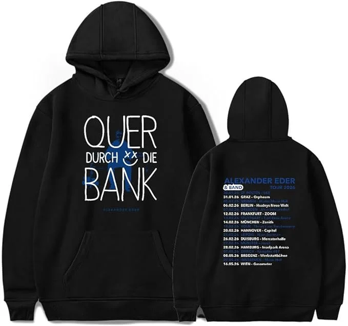 Alexander Eder Quer durch die Bank Tour 2026 Merch Hoodie Casual Sweatshirt Long Sleeve Pullover
Alexander Eder Quer durch die Bank Tour 2026 Merch Hoodie Casual Sweatshirt Long Sleeve Pullover