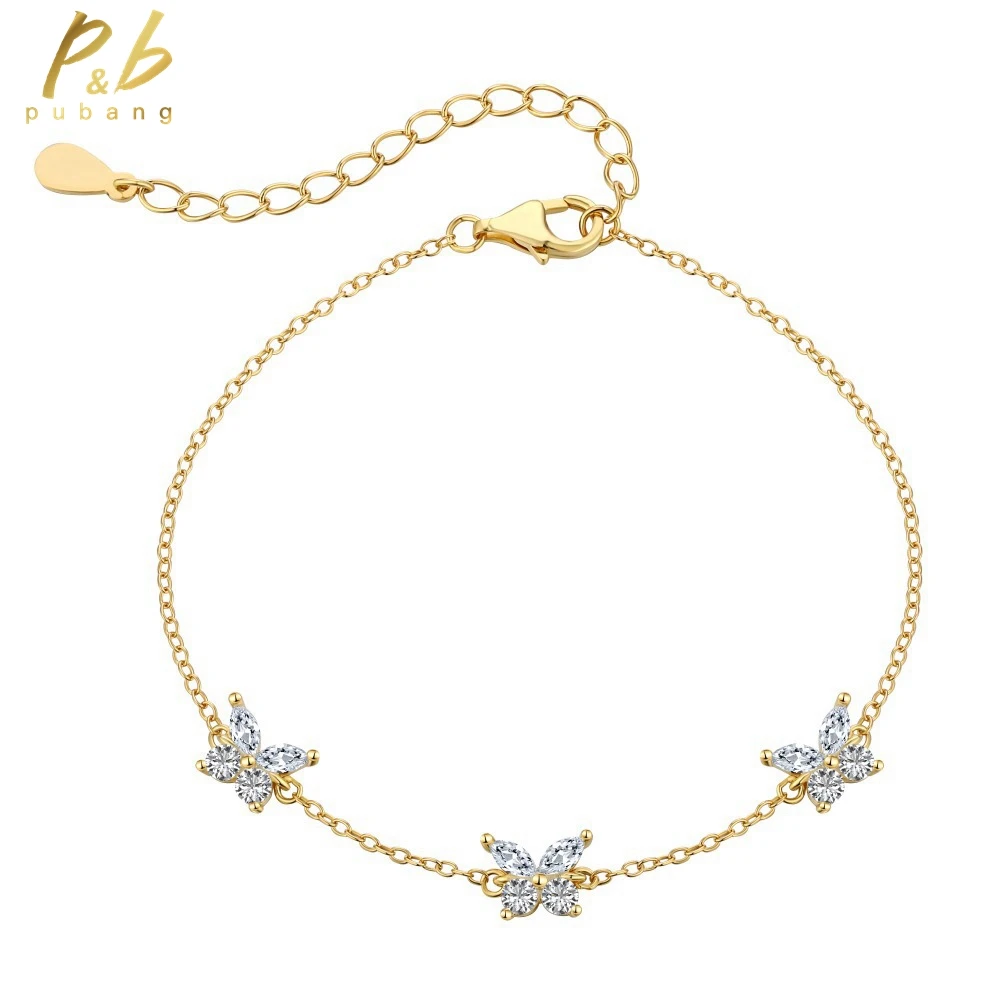 PuBang Fine Jewelry 100% 925 Sterling Silver Created Moissanite Cocktail Butterfly Bracelet for Women Wedding Gift Free Shipping
PuBang Fine Jewelry 100% 925 Sterling Silver Created Moissanite Cocktail Butterfly Bracelet for Women Wedding Gift Free Shipping