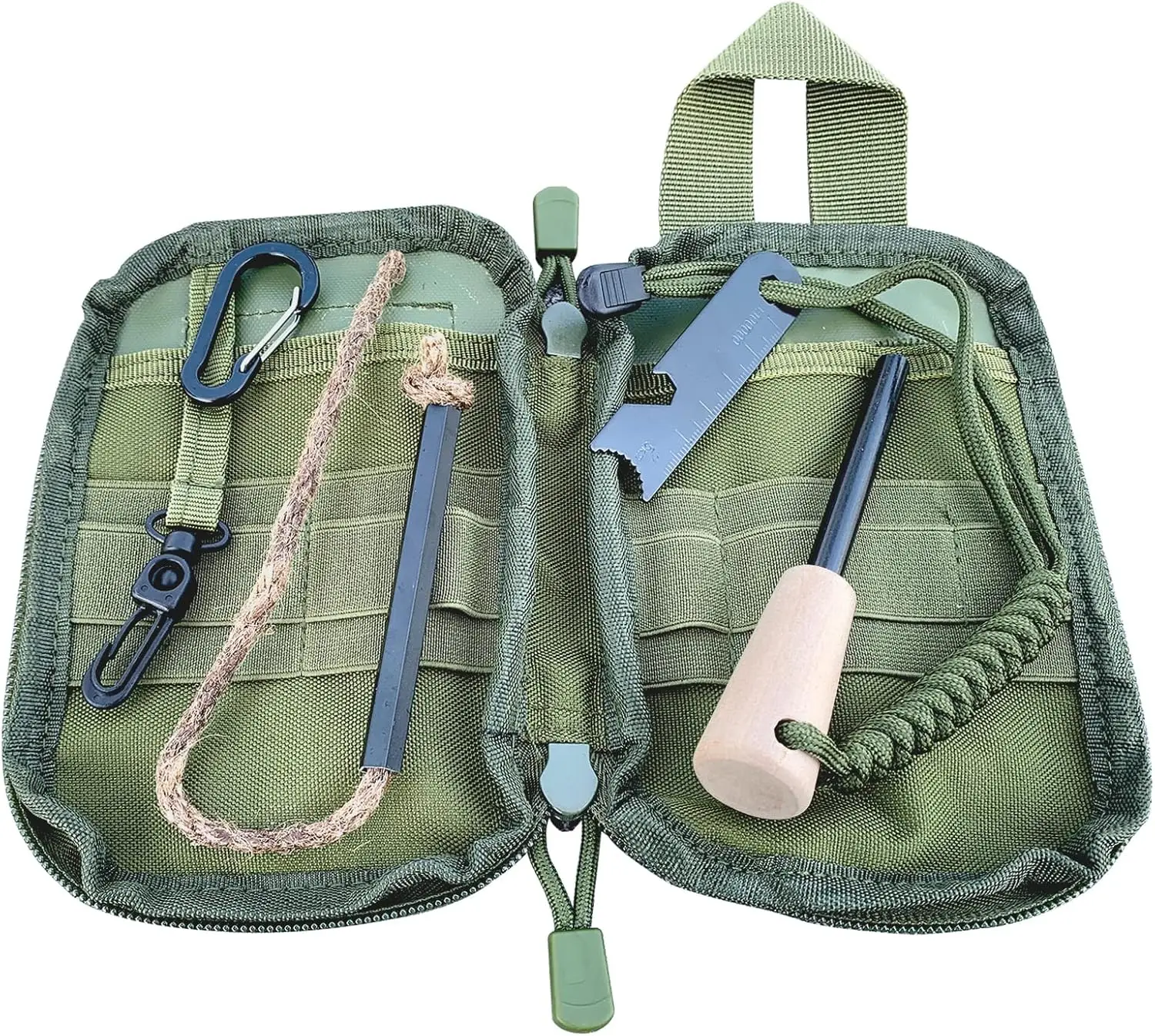 Survival Fire Starter Kit: Ferro Rod, Striker, Hemp Cord, Bag
Survival Fire Starter Kit: Ferro Rod, Striker, Hemp Cord, Bag