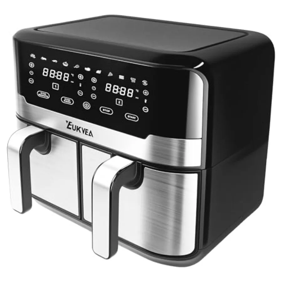 Dual Basket Air Fryer 9.5QT 2 Non-stick Drawer Ovens with 11 in 1 Cooking Presets Sync Cooking Finish No Oil Required Crispy an
Dual Basket Air Fryer 9.5QT 2 Non-stick Drawer Ovens with 11 in 1 Cooking Presets Sync Cooking Finish No Oil Required Crispy an