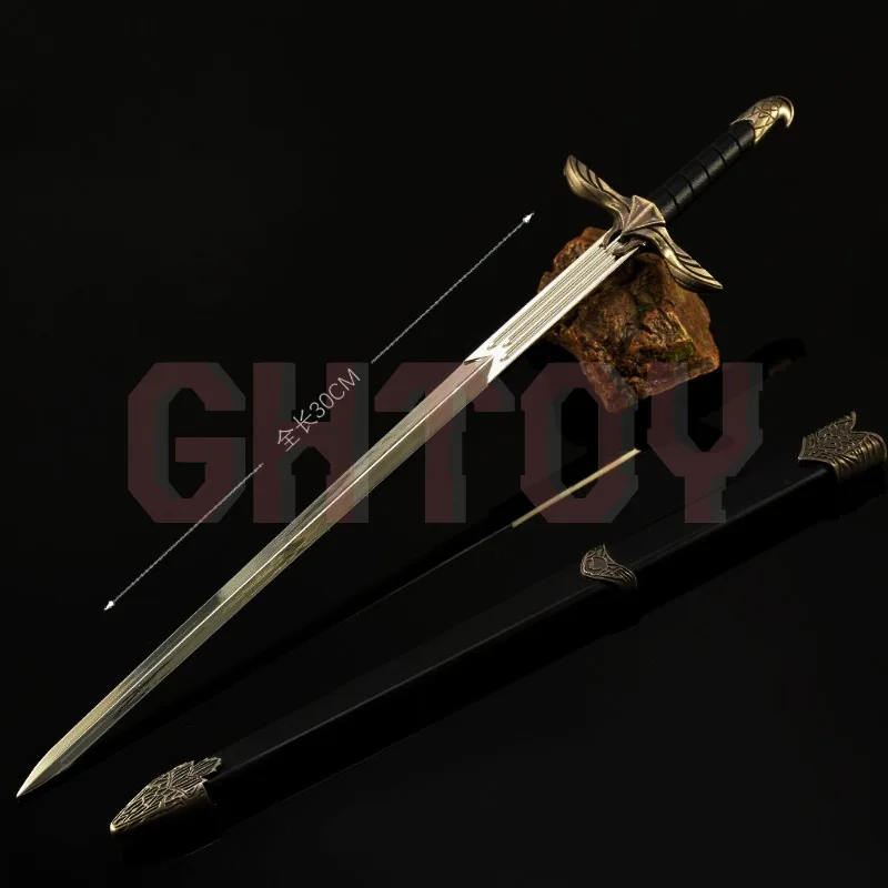 30cm/11.8in Assassin’s Creed Medieval Sword Cosplay Game Peripherals Katana Weapon Props Metal Ornaments Display Collectible Toy 
30cm/11.8in Assassin’s Creed Medieval Sword Cosplay Game Peripherals Katana Weapon Props Metal Ornaments Display Collectible Toy