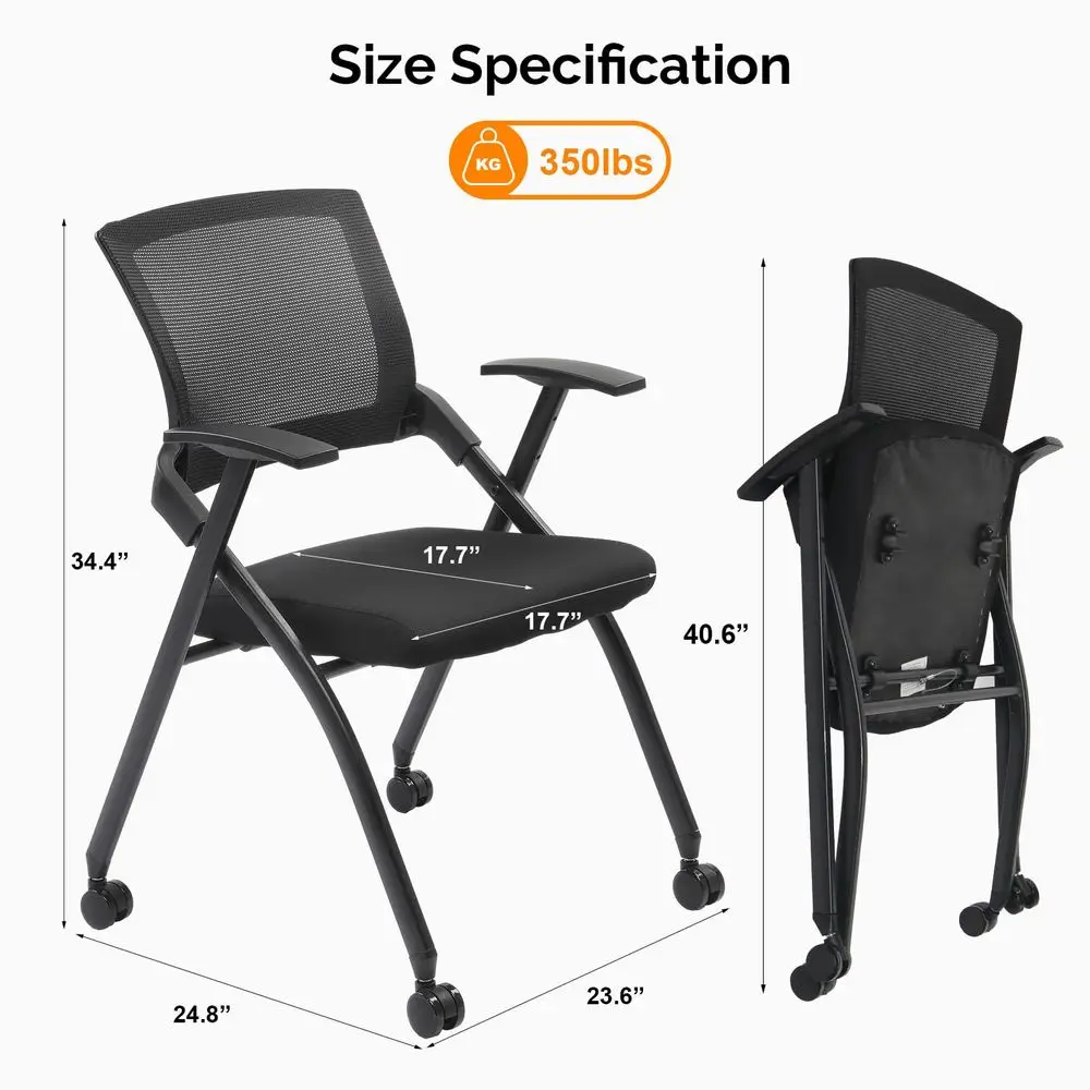 Conference Room Chairs with Wheels Foldable Office Chair with Rebound Back, Padded Seat for Training Room, Guest Reception, Eve
Conference Room Chairs with Wheels Foldable Office Chair with Rebound Back, Padded Seat for Training Room, Guest Reception, Eve