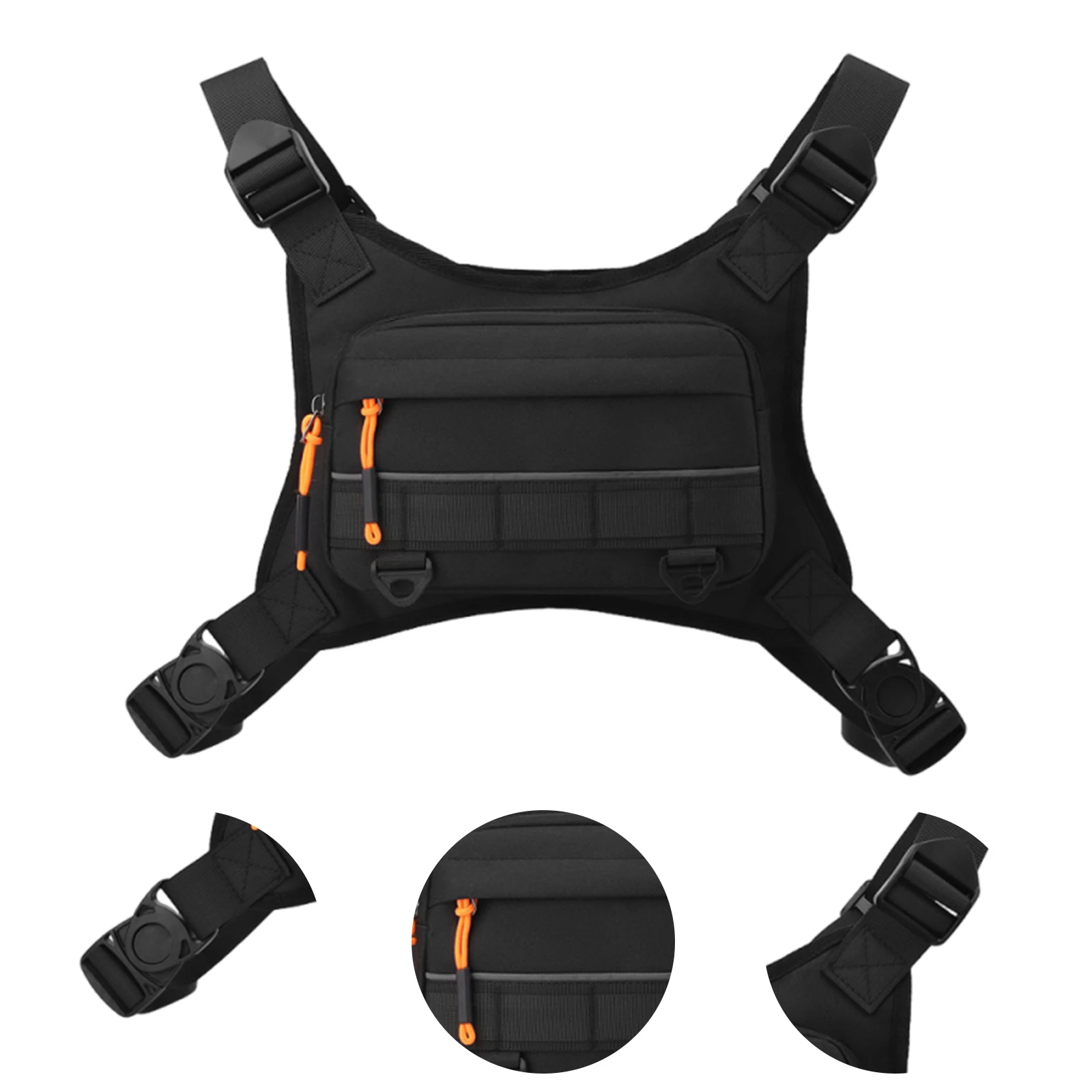 Sports Hiking Chest Bag with Reflective Strips Front Chest Camping Backpack Shockproof Cycling Backpack for Fishing Travel
Sports Hiking Chest Bag with Reflective Strips Front Chest Camping Backpack Shockproof Cycling Backpack for Fishing Travel