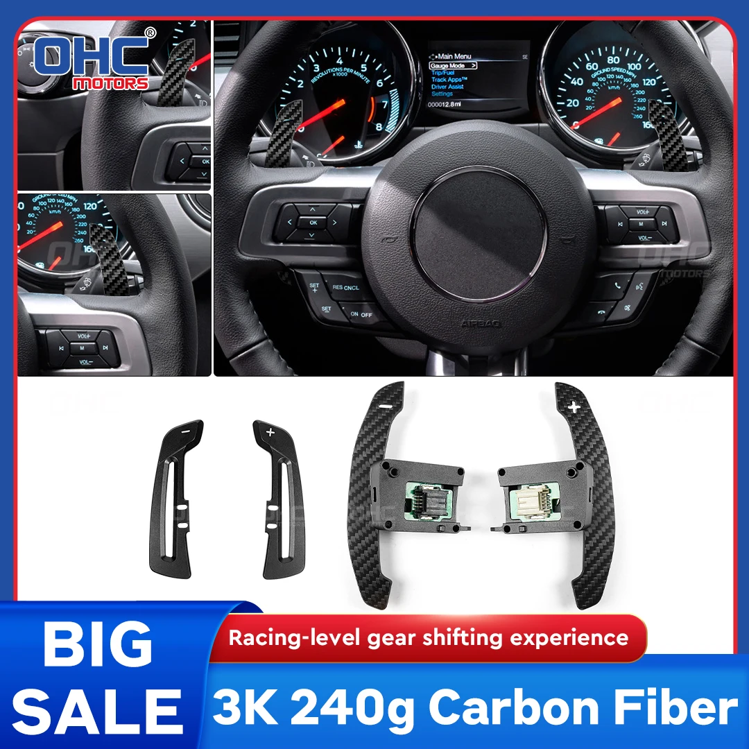 OHC Магнитные переключатели из углеродного волокна, совместимые с Mustang GT/Shelby 2015-2023, переключатель переключения передач
OHC Магнитные переключатели из углеродного волокна, совместимые с Mustang GT/Shelby 2015-2023, переключатель переключения передач