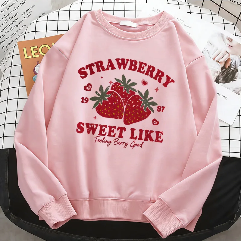 Strawberry Fashion Womens Solid Hoodies Basic Warm Fleece Sweatshirt Soft Breathable O-Neck Pullover Casual Female Clothes
Strawberry Fashion Womens Solid Hoodies Basic Warm Fleece Sweatshirt Soft Breathable O-Neck Pullover Casual Female Clothes