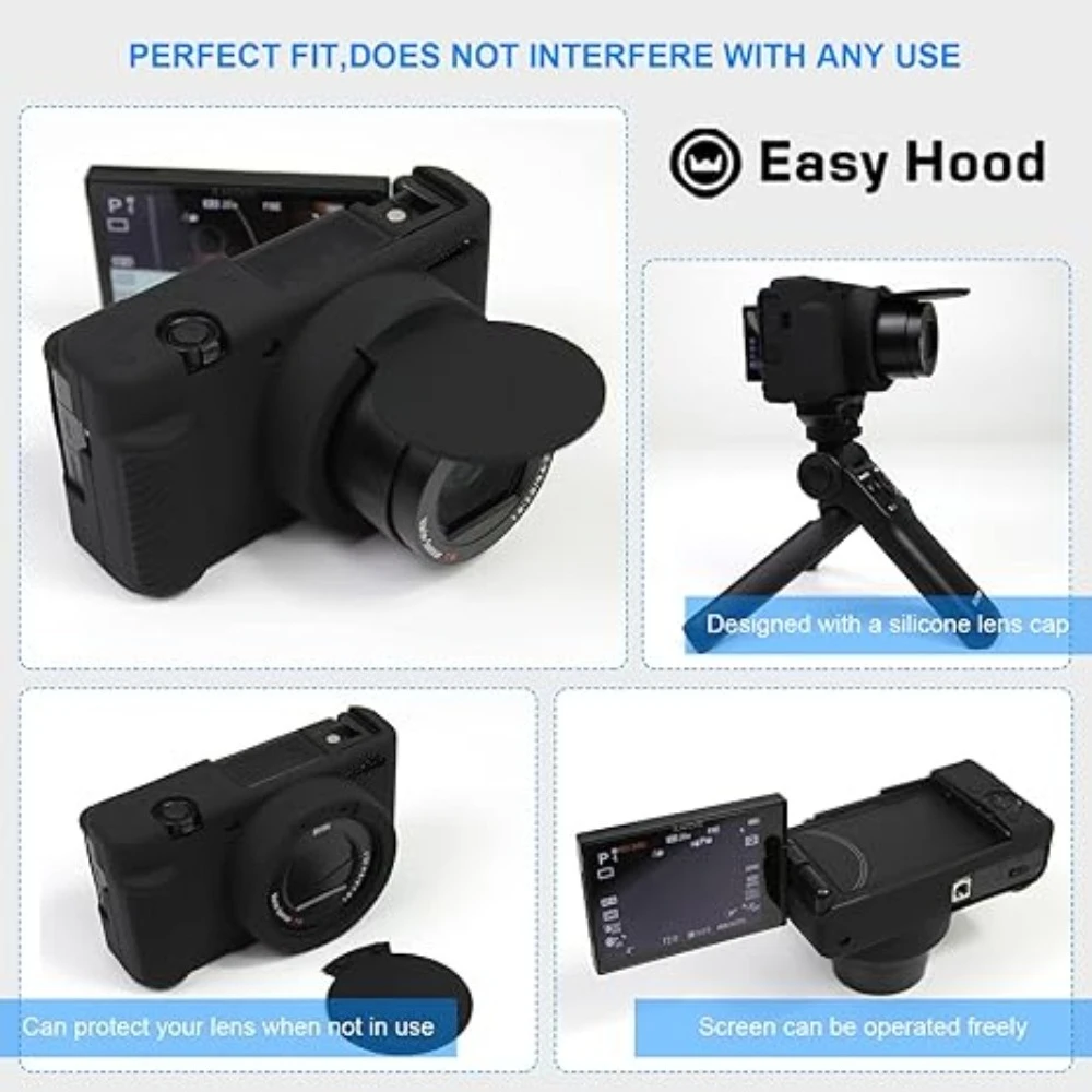 For Sony ZV-1 Rubber Soft Silicone Housing Bag Cover Skin Accessories Camera Bag zv1 Photography Bag + free tempered film
For Sony ZV-1 Rubber Soft Silicone Housing Bag Cover Skin Accessories Camera Bag zv1 Photography Bag + free tempered film