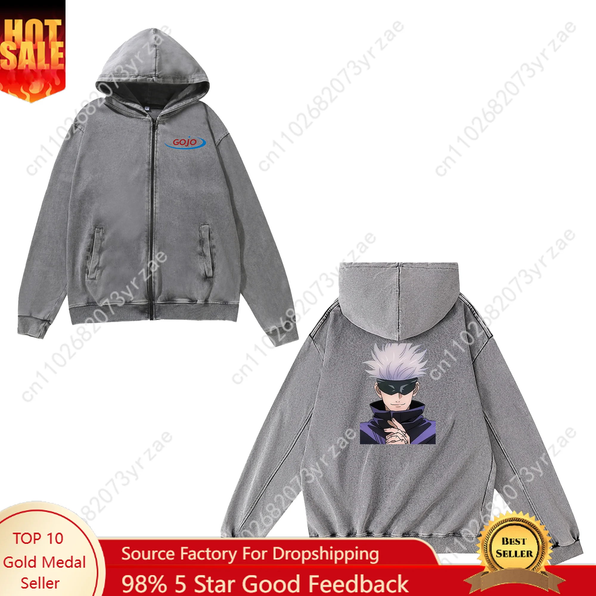 Satoru Gojo Zipper Sweatshirt Man Woman Teenager Retro Hoodies Vintage Pullover Sweat Shirt Pocket Full Zip Custom Made Jacket
Satoru Gojo Zipper Sweatshirt Man Woman Teenager Retro Hoodies Vintage Pullover Sweat Shirt Pocket Full Zip Custom Made Jacket