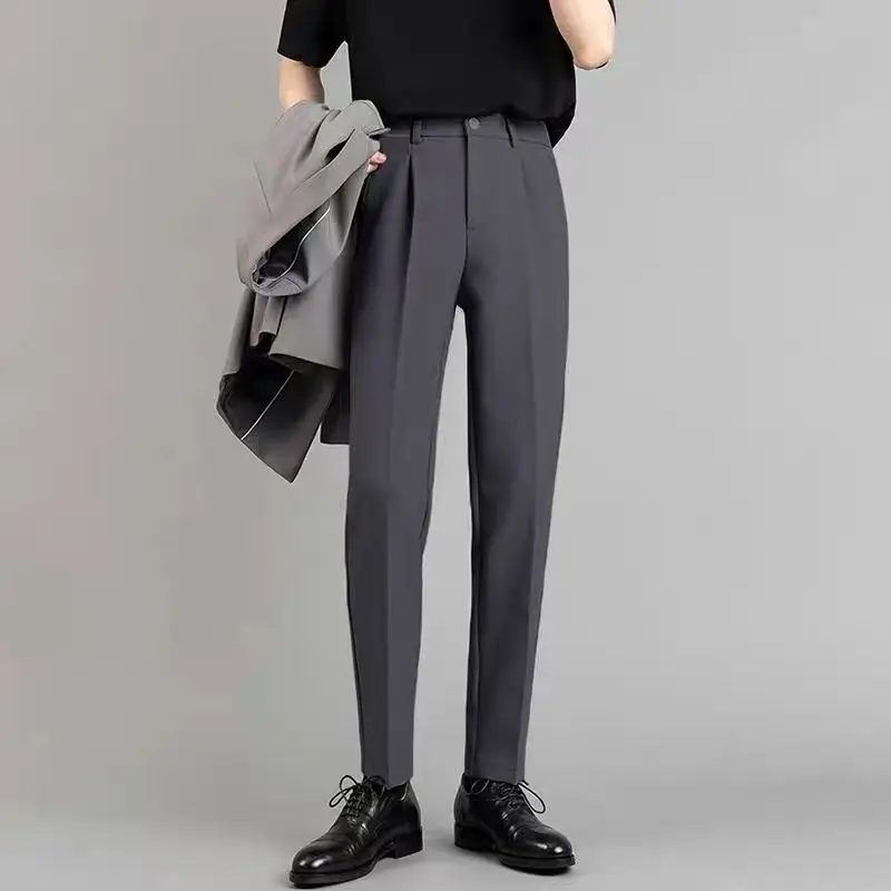 Men's Clothing Summer Casual Business Trousers New Slim Fit Stretch Comfortable Trendy Office Dress Pants for Men
Men's Clothing Summer Casual Business Trousers New Slim Fit Stretch Comfortable Trendy Office Dress Pants for Men