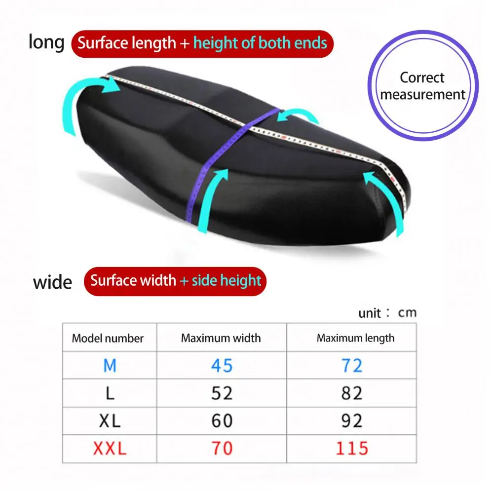 Dustproof Motorcycle Cushion Cover Portable Sun Protection Excellent Motorbike Scooter Seat Cushion Cover
Dustproof Motorcycle Cushion Cover Portable Sun Protection Excellent Motorbike Scooter Seat Cushion Cover