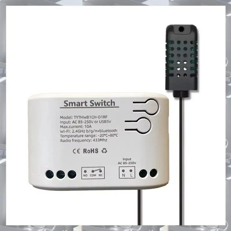 Hot Selling-Tuya Smart Life Wifi Switch Relay Temperature Humidity Monitoring Thermostat Sensor Passive Dry Contact,Tuya Smart L
Hot Selling-Tuya Smart Life Wifi Switch Relay Temperature Humidity Monitoring Thermostat Sensor Passive Dry Contact,Tuya Smart L