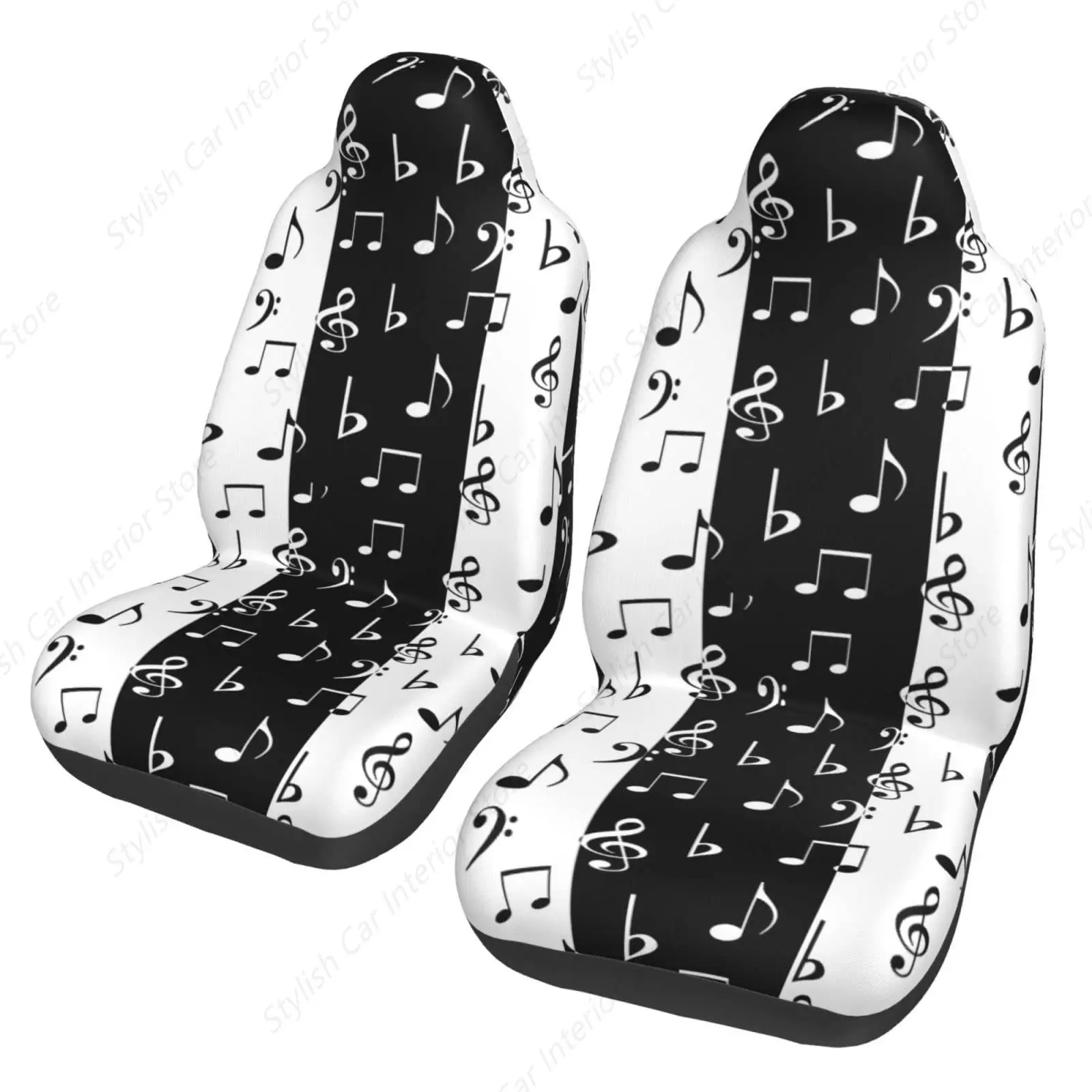 White Black Music Musical Note Car Seat Covers Set of 2 Universal Auto Front Seat Cushion Covers Fit Most Vehicles, Cars, Sedans
White Black Music Musical Note Car Seat Covers Set of 2 Universal Auto Front Seat Cushion Covers Fit Most Vehicles, Cars, Sedans