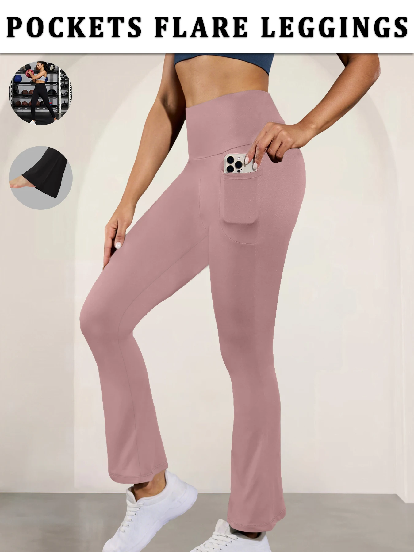 Women's Super Soft Flare Pants with Pockets High Waisted Tummy Control Workout Yoga Push Up Gym Fitness Leggings Bell Bottoms
Women's Super Soft Flare Pants with Pockets High Waisted Tummy Control Workout Yoga Push Up Gym Fitness Leggings Bell Bottoms