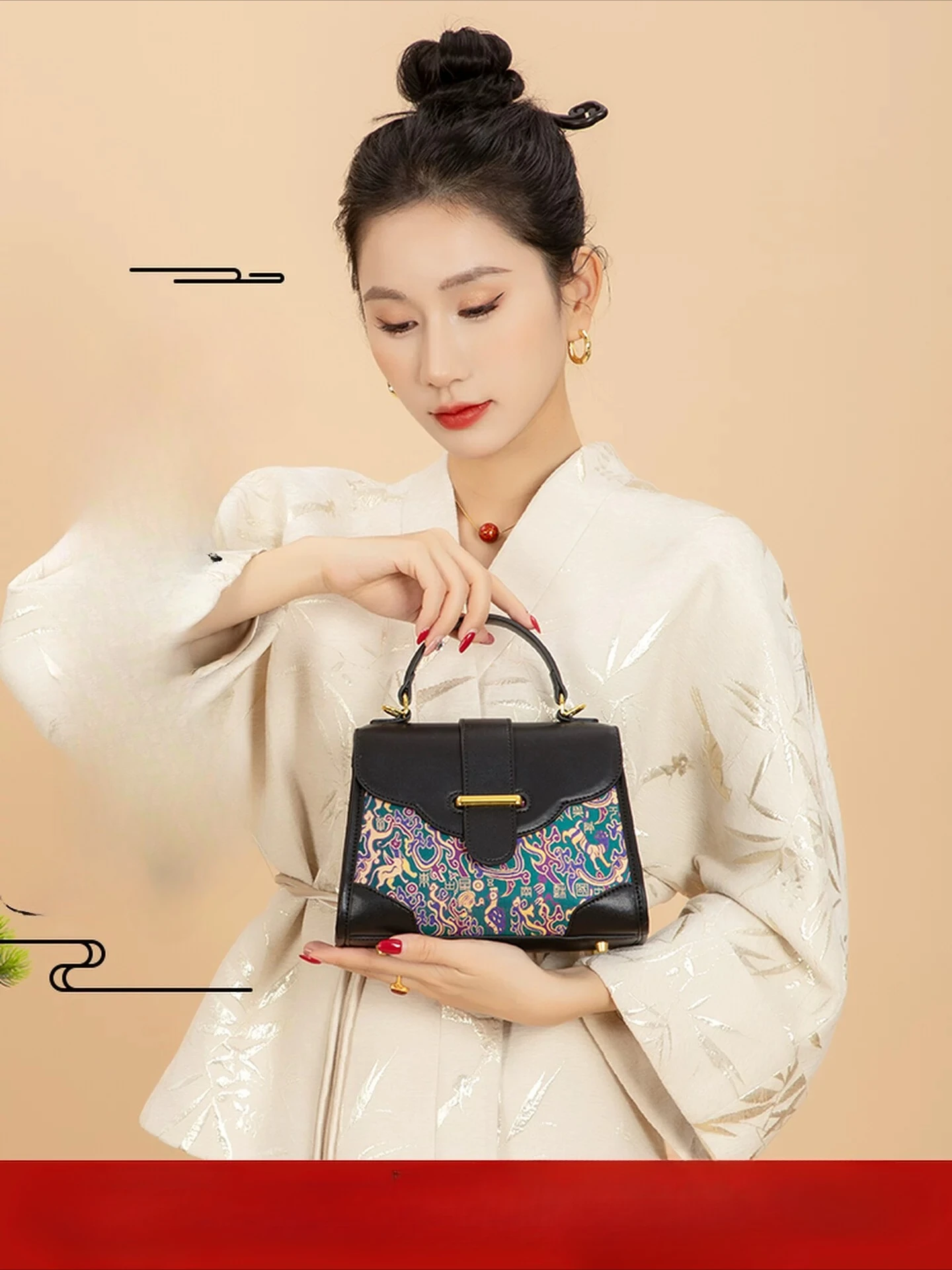 New High-end Women's Handbag, Cowhide Silk Embroidered Chinese Style Fashion Handmade Women's Bag
New High-end Women's Handbag, Cowhide Silk Embroidered Chinese Style Fashion Handmade Women's Bag