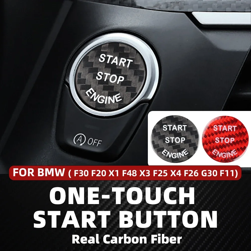 Real Carbon Fiber Car Engine Start Stop Button Interior Trim Cover Stickers For BMW Auto Accessories
Real Carbon Fiber Car Engine Start Stop Button Interior Trim Cover Stickers For BMW Auto Accessories