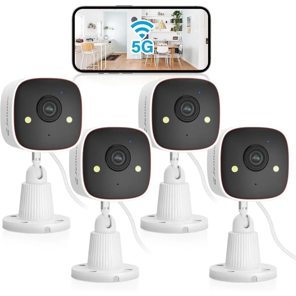 Indoor/Outdoor Security Camera with Color Night Vision, Motion Detection, 2-Way Audio, IP66 Waterproof, Baby & Pet Monitor, 5G/2
Indoor/Outdoor Security Camera with Color Night Vision, Motion Detection, 2-Way Audio, IP66 Waterproof, Baby & Pet Monitor, 5G/2