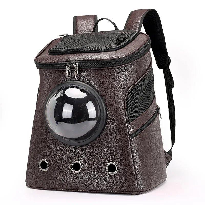 Portable PU Pet Carrier Bag for Cats with Breathable Mesh and Transparent Panel Large Capacity Airline Approved Backpack
Portable PU Pet Carrier Bag for Cats with Breathable Mesh and Transparent Panel Large Capacity Airline Approved Backpack