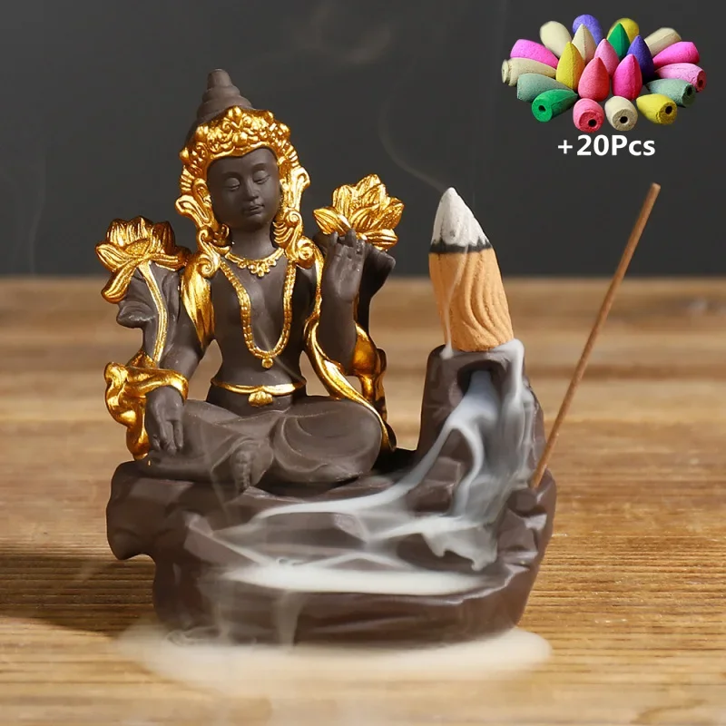 Handiwork Home Decorate The Statue Of Sakyamuni In India Backflow Incense Purple Clay Stick Holder Ceramic Censer
Handiwork Home Decorate The Statue Of Sakyamuni In India Backflow Incense Purple Clay Stick Holder Ceramic Censer