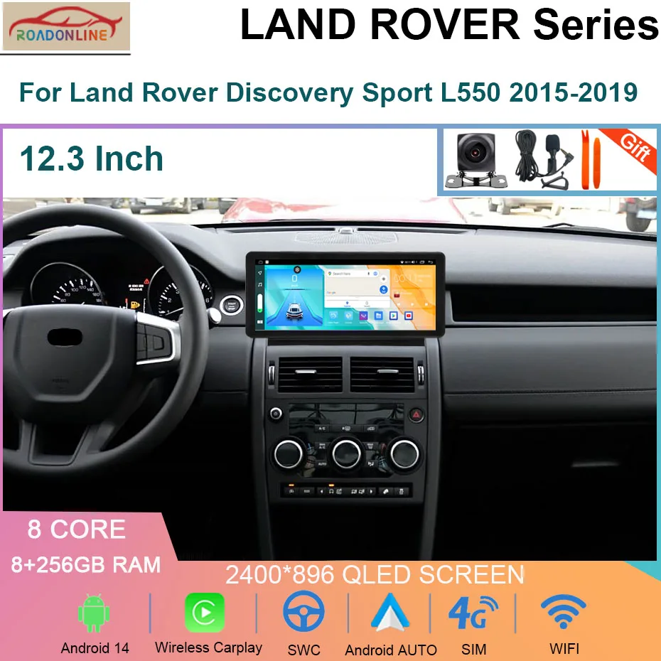 12.3 INCH Android 14 Car Radio For Land Rover Discovery Sport L550 2015-2019 Carplay Multimedia Player GPS Navigation Autoradio
12.3 INCH Android 14 Car Radio For Land Rover Discovery Sport L550 2015-2019 Carplay Multimedia Player GPS Navigation Autoradio