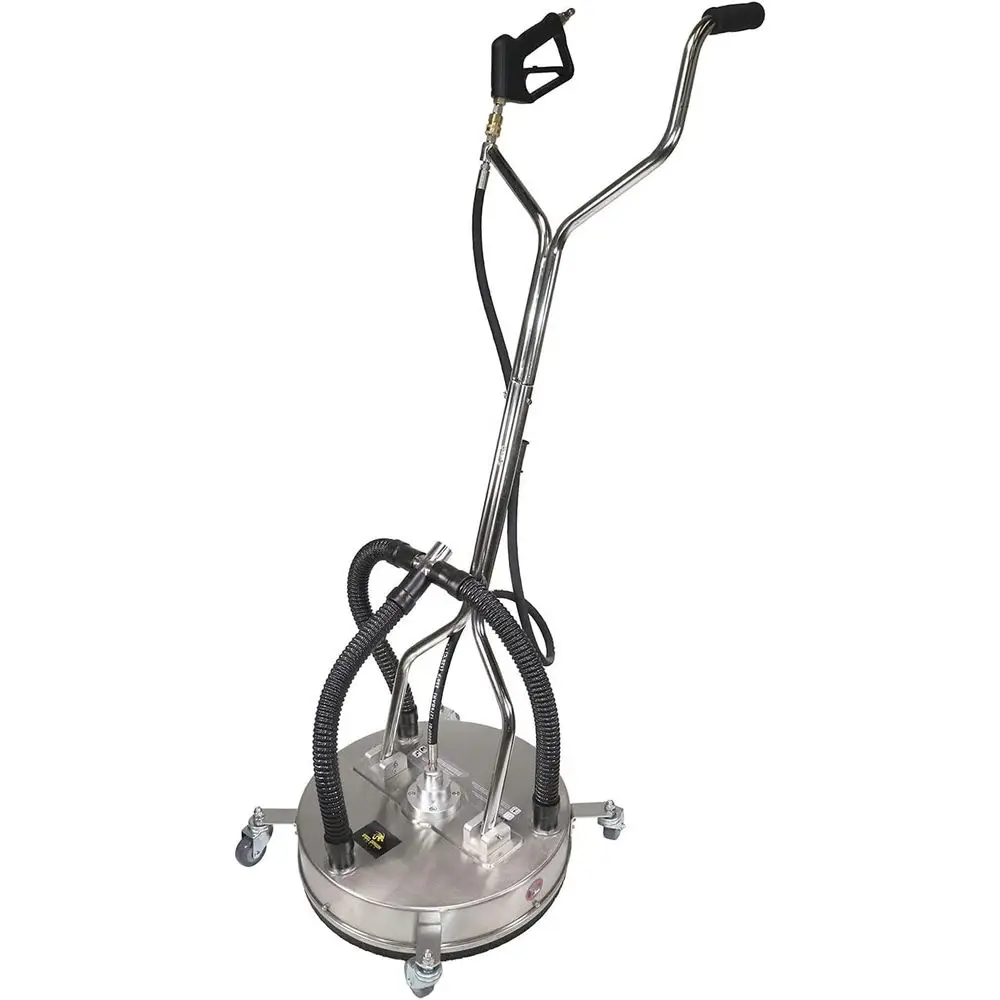21 Stainless Steel Surface Cleaner with Vacuum, Wheels, and Wand for 4000 PSI Pressure Washer
21 Stainless Steel Surface Cleaner with Vacuum, Wheels, and Wand for 4000 PSI Pressure Washer