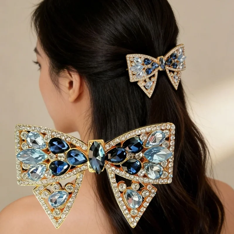 High-End Half Tied Hair Clip Crystal Bow Rhinestone Hair Accessories Light Luxury Hair Root Decoration for Spring
High-End Half Tied Hair Clip Crystal Bow Rhinestone Hair Accessories Light Luxury Hair Root Decoration for Spring