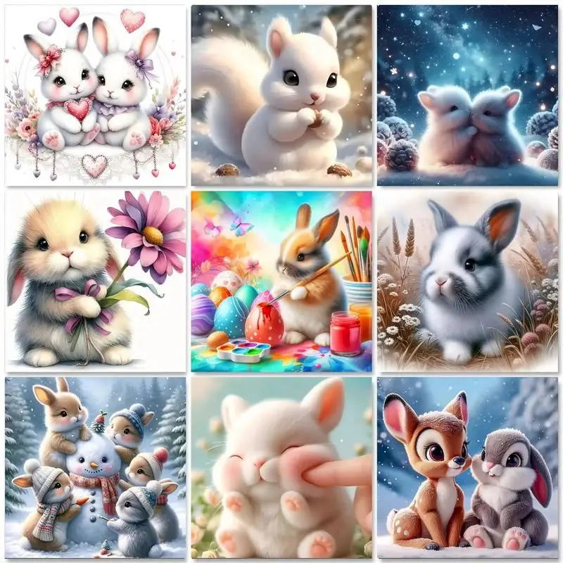 GATYZTORY New Arrival Diamond Mosaic Rabbit Animal DIY Painting Winter Suitable For Beginners Diamond Embroidery Christmas Gifts
GATYZTORY New Arrival Diamond Mosaic Rabbit Animal DIY Painting Winter Suitable For Beginners Diamond Embroidery Christmas Gifts