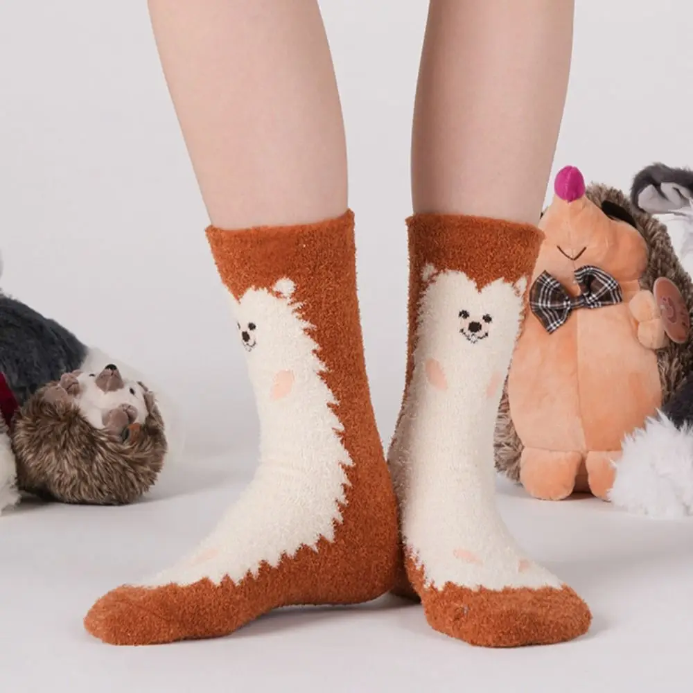 Cute Cartoon Husky Coral Fleece Socks Soft Hedgehog Sleeping Socks Women Sweet Pile Up Thicken Warm Socks Couple
Cute Cartoon Husky Coral Fleece Socks Soft Hedgehog Sleeping Socks Women Sweet Pile Up Thicken Warm Socks Couple