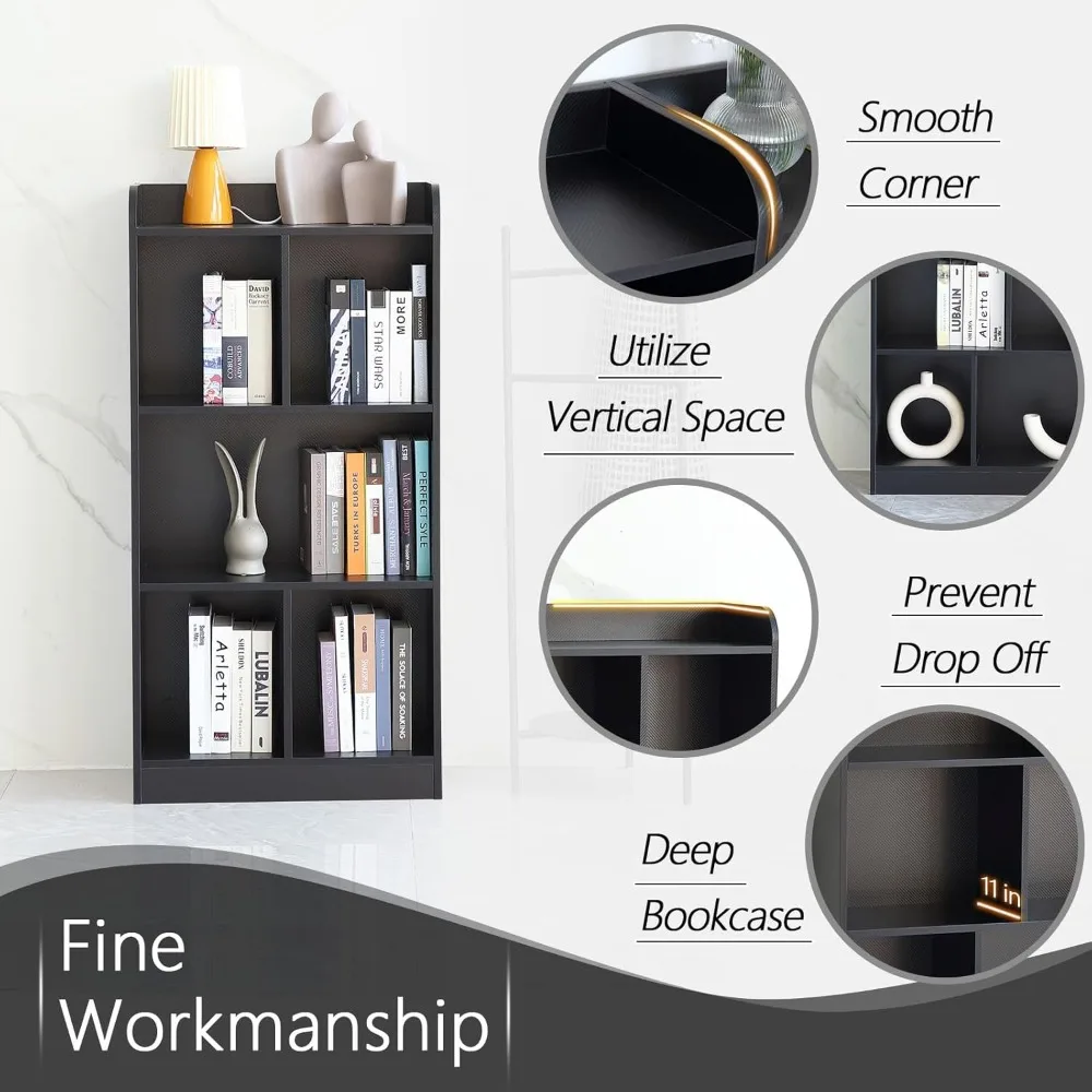 Book Shelf with Back Panel Stability 5 Cube Bookcase Multifunctional Cube Storage Organizer Shelf for Bedroom Living Room Office
Book Shelf with Back Panel Stability 5 Cube Bookcase Multifunctional Cube Storage Organizer Shelf for Bedroom Living Room Office
