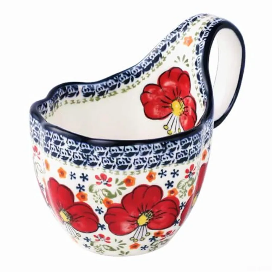 2026 Updated Soup Bowls With Loop Handles Microwave and Oven Safe 18oz Handpainted Flower Soup Mug for Women Decorative Ceramic
2026 Updated Soup Bowls With Loop Handles Microwave and Oven Safe 18oz Handpainted Flower Soup Mug for Women Decorative Ceramic