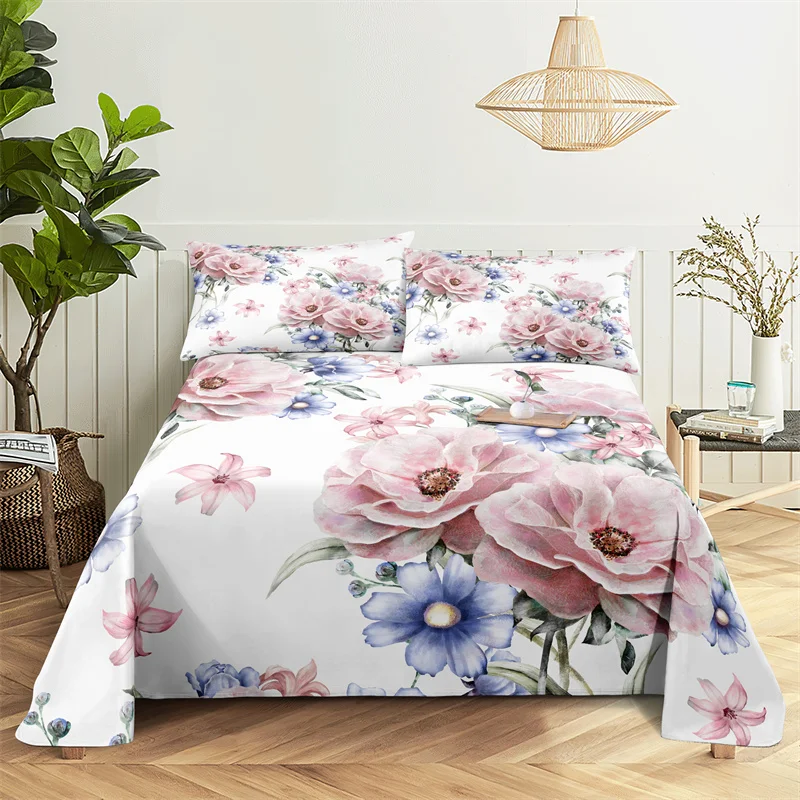Bedding Sets Flower Printing Bed Sheet Fashion Design Double Flat Sheet Boys Girls Bed Sheet Set Bed Sheets and Pillowcases
Bedding Sets Flower Printing Bed Sheet Fashion Design Double Flat Sheet Boys Girls Bed Sheet Set Bed Sheets and Pillowcases