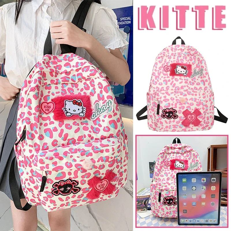 Sanrio Hello Kitty рюкзаки мультяшные сумки на плечо студенческие милые школьные сумки большой вместимости Kawaii школьная сумка для хранения канцелярских принадлежностей 
Sanrio Hello Kitty рюкзаки мультяшные сумки на плечо студенческие милые школьные сумки большой вместимости Kawaii школьная сумка для хранения канцелярских принадлежностей